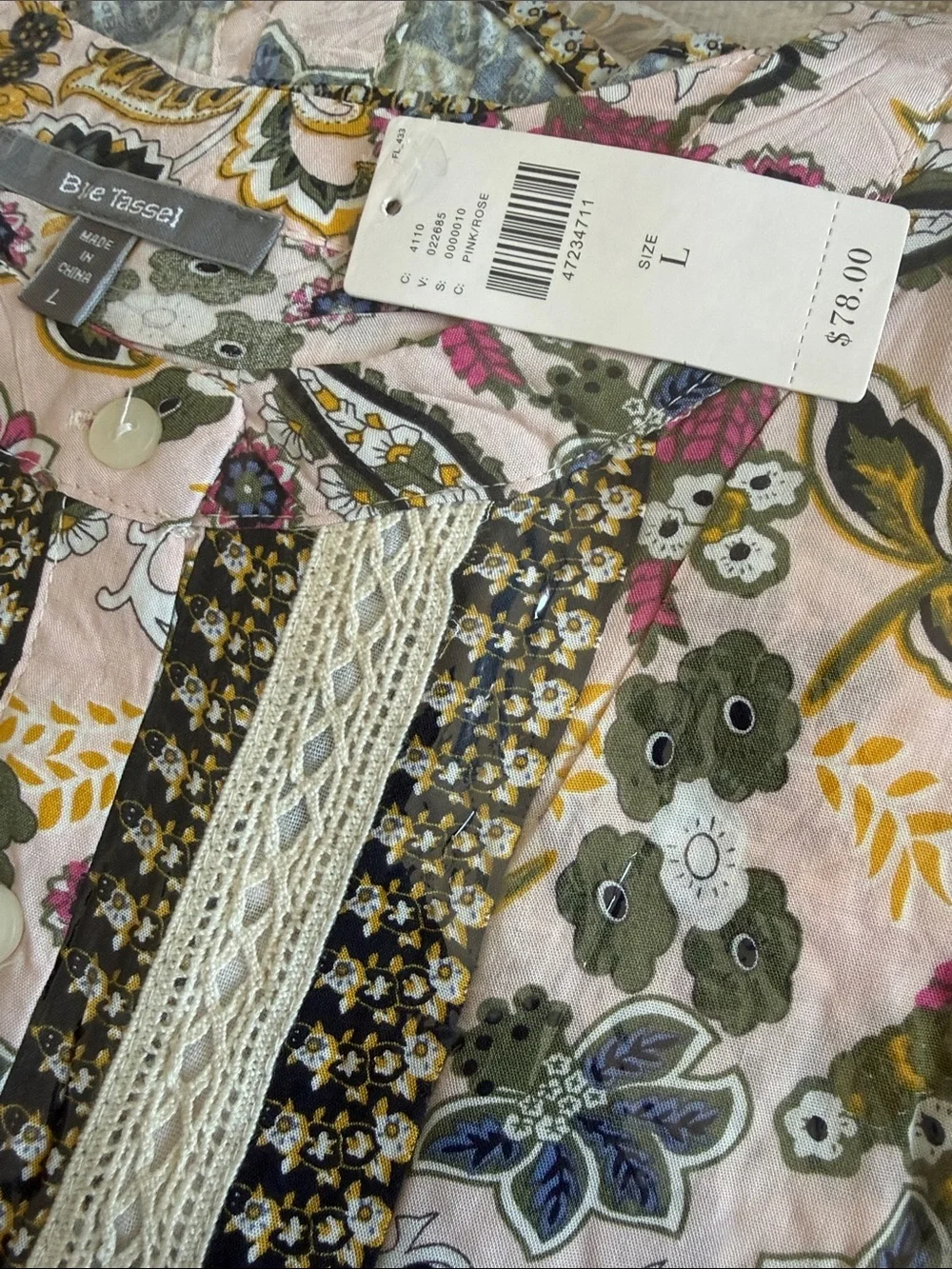 Anthropologie $78 Crochet Floral Sleeveless Peplum Top